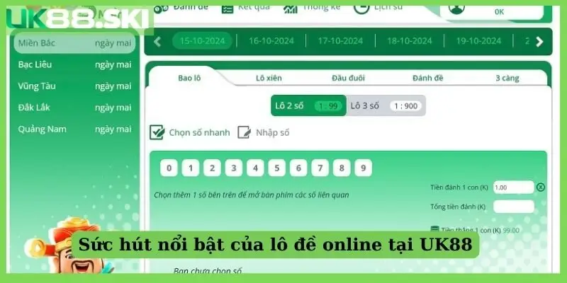 Sức hút của lô đề online uy tín tại UK88 